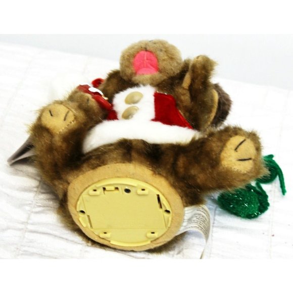 2004 Gemmy Animated Festive Fellas Brown Puppy Singing Christmas Santa Outfit - Picture 5 of 11